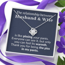 Load image into Gallery viewer, Husband & wife piss funny gift