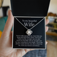 Beautiful wife necklace, Poem for wife, i love you gifts, To my wife necklace, romantic gifts for wife, soulmate necklace for wife
