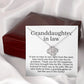Granddaughter in law necklace, wedding gift for granddaughter in law, granddaughter-in-law gift from grandma in law, granddaughter jewelry
