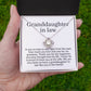 Granddaughter in law necklace, wedding gift for granddaughter in law, granddaughter-in-law gift from grandma in law, granddaughter jewelry
