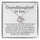 Granddaughter in law necklace, wedding gift for granddaughter in law, granddaughter-in-law gift from grandma in law, granddaughter jewelry