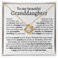 Granddaughter gift necklace from grandma and grandpa, from grandparents, from grandmother and grandfather, to our granddaughter necklace