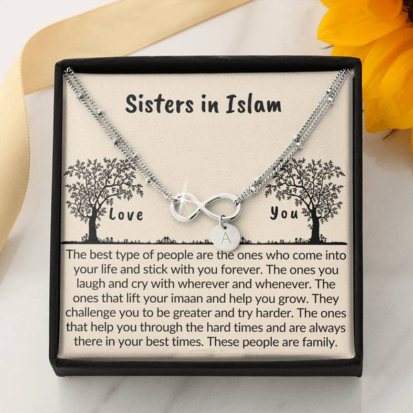 Sisters in Islam | sister in islam quotes gift, gift for muslim friend - MuslimwithMe