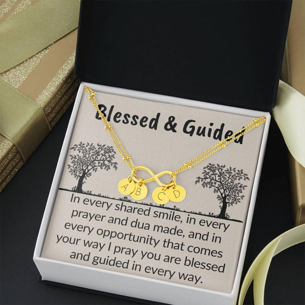 Blessed and guided | Bracelet gift with islamic quote for muslim women - MuslimwithMe
