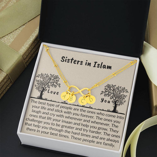 Sisters in Islam | sister in islam quotes gift, gift for muslim friend - MuslimwithMe