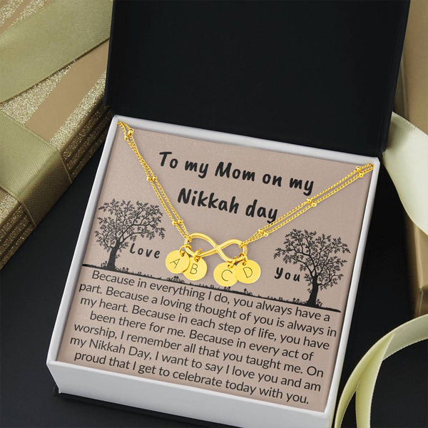 Gift for mom on Nikkah day | Bracelet with muslim quotes on love - MuslimwithMe