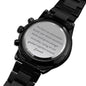 Unbreakable Bond | Chronograph Watch for him with Engraved Message - MuslimwithMe