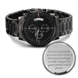 Unbreakable Bond | Chronograph Watch for him with Engraved Message - MuslimwithMe
