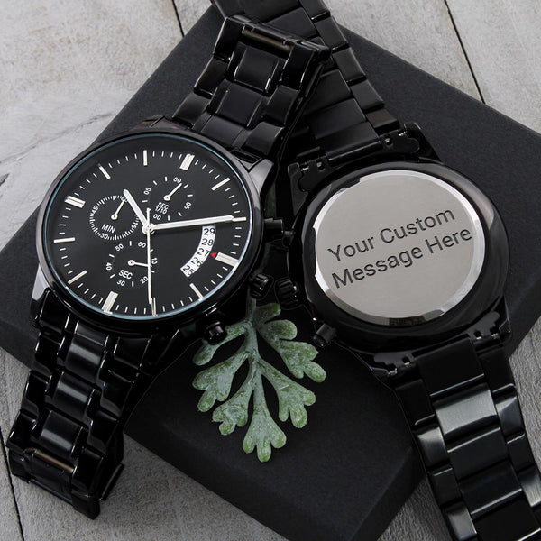 Custom Engraved Watch | Engrave Name, Date, or any Message - MuslimwithMe