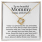 pregnant anniversary gift, new mom anniversary necklace jewelry, pregnant wife mother, gift from baby bump, mom to be gift, mommy hero, to my mommy necklace, mommy expecting gift, mommy gift from bump, mama to be necklace, baby pregnancy gift, for wife