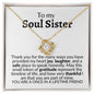 soul sister necklace gift jewelry wedding, gift for best friend unique, to my bestie, amazing friend, chosen sister, badass friend, lifelong friend gift, through thick and thin