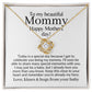 to my mommy necklace, pregnant mothers day, new mom mother day, pregnant wife mother gift from baby bump, mom to be gift, mommy hero, mommy is my bestie, mommy expecting gift, mother's day gift, mothers day gift ideas for mommy mama to be soon to be mom