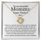 to my mommy necklace from baby bump mother's day gift jewelry, mama to be, pregnant wife, pregnant mothers day, new mom mothers day, mom to be gift, Pregnant friend gift on mothers day, Baby boy girl on the way, mother's day gift ideas, mama you got this
