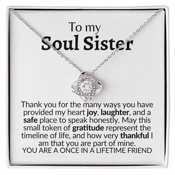 soul sister necklace gift jewelry wedding, gift for best friend unique, to my bestie, amazing friend, chosen sister, badass friend, lifelong friend gift, through thick and thin