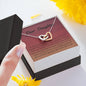 Faith and Guidance | Interlocking Qulub necklace for daughter with message card - MuslimwithMe