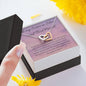 Forever Friend | Interlocking Qulub necklace for Friend with Message Card - MuslimwithMe