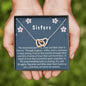 Big sister & Little sister necklace, matching sister necklaces, gift for sister, big sis lil sis, soul sisters, big sister necklace - MuslimwithMe