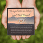 Always Friends| Interlocking Qulub Necklace for Best Friend with message - MuslimwithMe
