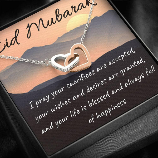 Blessed and Happy | Necklace gift for Eid with Message Card - MuslimwithMe