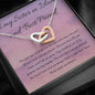 Forever Friend | Interlocking Qulub necklace for Friend with Message Card - MuslimwithMe