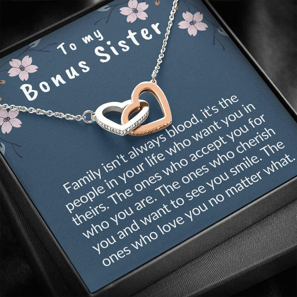 Bonus sister gift, sister in law gift, sister of the groom, wedding gift, bridesmaid, bridal shower, thank you, best friend necklace, I love you - MuslimwithMe