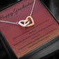 Fall in Place | Interlocking Qulub graduating gift with message card - MuslimwithMe