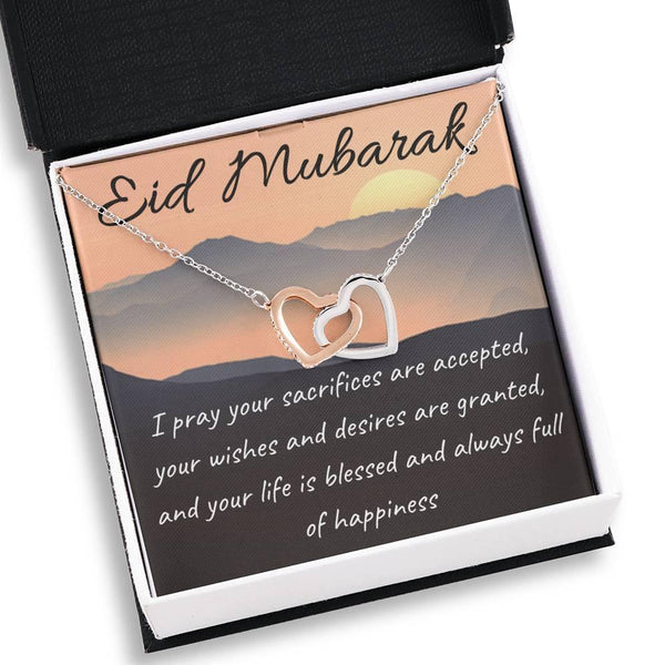 Blessed and Happy | Necklace gift for Eid with Message Card - MuslimwithMe