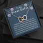 Bonus sister gift, sister in law gift, sister of the groom, wedding gift, bridesmaid, bridal shower, thank you, best friend necklace, I love you - MuslimwithMe