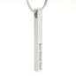 Your Beautiful Heart | Bar necklace for Eid & Engrave Name, Date, Message - MuslimwithMe