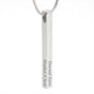 Friend forever | Bar necklace for Wife with Message - MuslimwithMe