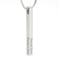 Dream | Bar necklace for Daughter with message card & engrave any name, date, or message - MuslimwithMe