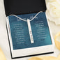 My Mother and Best Friend | bar necklace for Mom with letter card & Engraves any name, date, phrase - MuslimwithMe