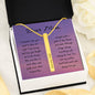 Straight Path | Bar necklace for Mom with message card & Engrave any name, date, message - MuslimwithMe