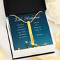 I pray | Bar necklace for Eid with message card & Engrave any name, date, or message - MuslimwithMe