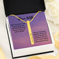 I Love You More | Bar necklace for Wife with Message Card & Engrave any Name, Date, or Message - MuslimwithMe