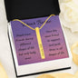 All stages of life | Bar necklace for best friend with Letter & Personalize with Name, Date, and Message - MuslimwithMe