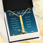 Far but in my prayers | Bar necklace for Eid with Message Card & Engrave Name, Date, and Message - MuslimwithMe