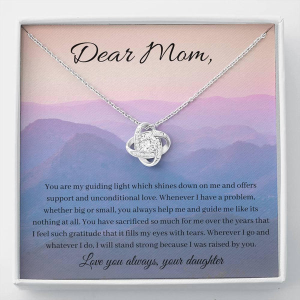 Shining and Guiding Light | Necklace gift for mom with message card - MuslimwithMe