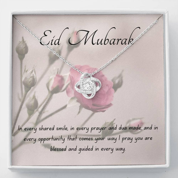 Blessed and Guided | Quwa Knot necklace as Eid Gift with Letter - MuslimwithMe