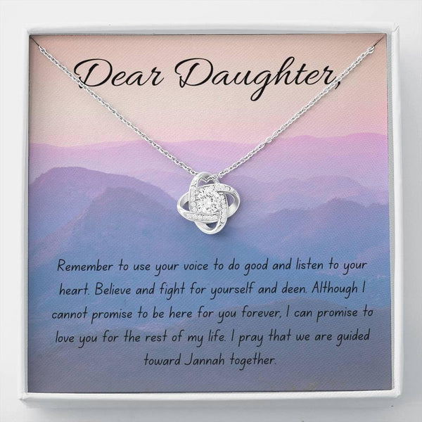 Guided Together | Quwa knot Necklace for Daughter - MuslimwithMe