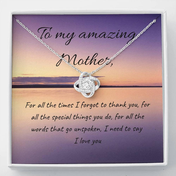 I love You | Quwa Knot Necklace for Mom - MuslimwithMe