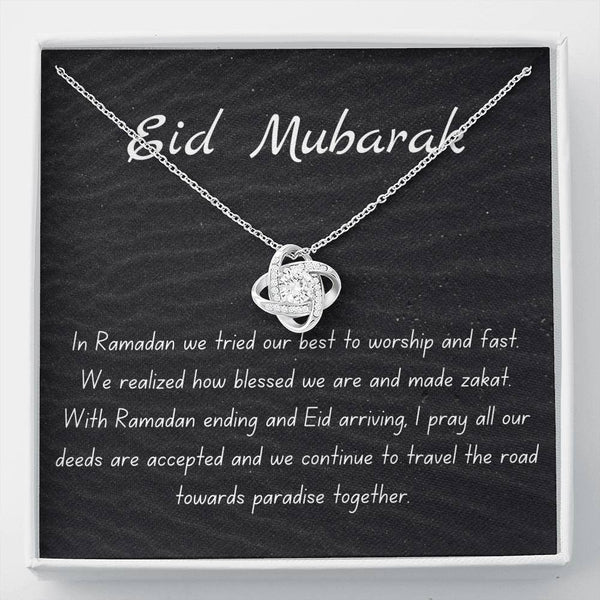 Guided Together | Quwa Knot Necklace Gift for Eid with Message Card - MuslimwithMe