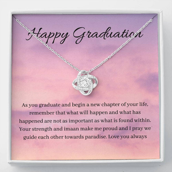 Found Within | Quwa Knot necklace as graduating gift with letter cards - MuslimwithMe