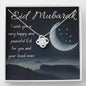 Happy and Peaceful | Necklace gift for Eid with Message Card - MuslimwithMe