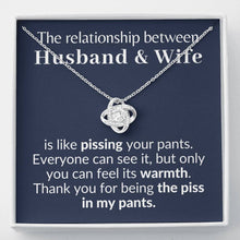 Load image into Gallery viewer, Husband &amp; wife piss funny gift
