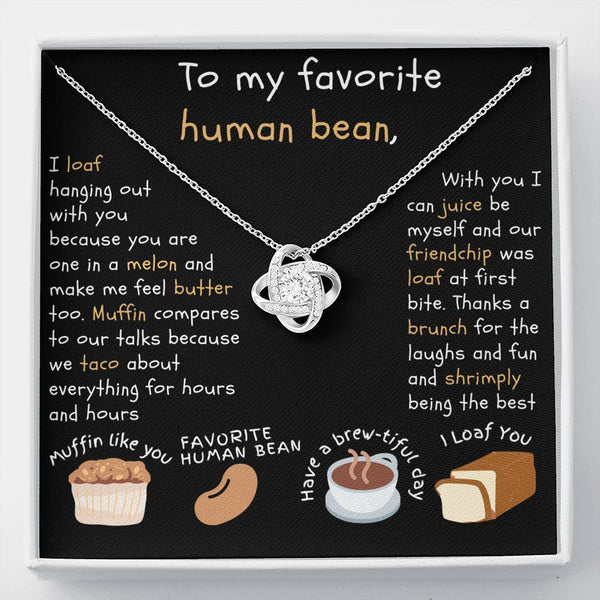 Shrimply the Best | Necklace Gift for Favorite Human Bean with Message card - MuslimwithMe