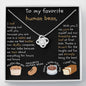 Shrimply the Best | Necklace Gift for Favorite Human Bean with Message card - MuslimwithMe