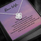 I Love You More | Quwa Knot necklace gift for Wife with Message Card - MuslimwithMe