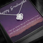 Corners of your Smile | Quwa Knot necklace as graduating gift with message card - MuslimwithMe