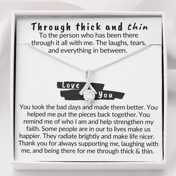 Through thick and thin | necklace gift for muslim women - MuslimwithMe